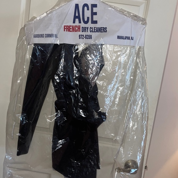 Sequin Black One Sleeve Blazer Romper - Picture 7 of 7